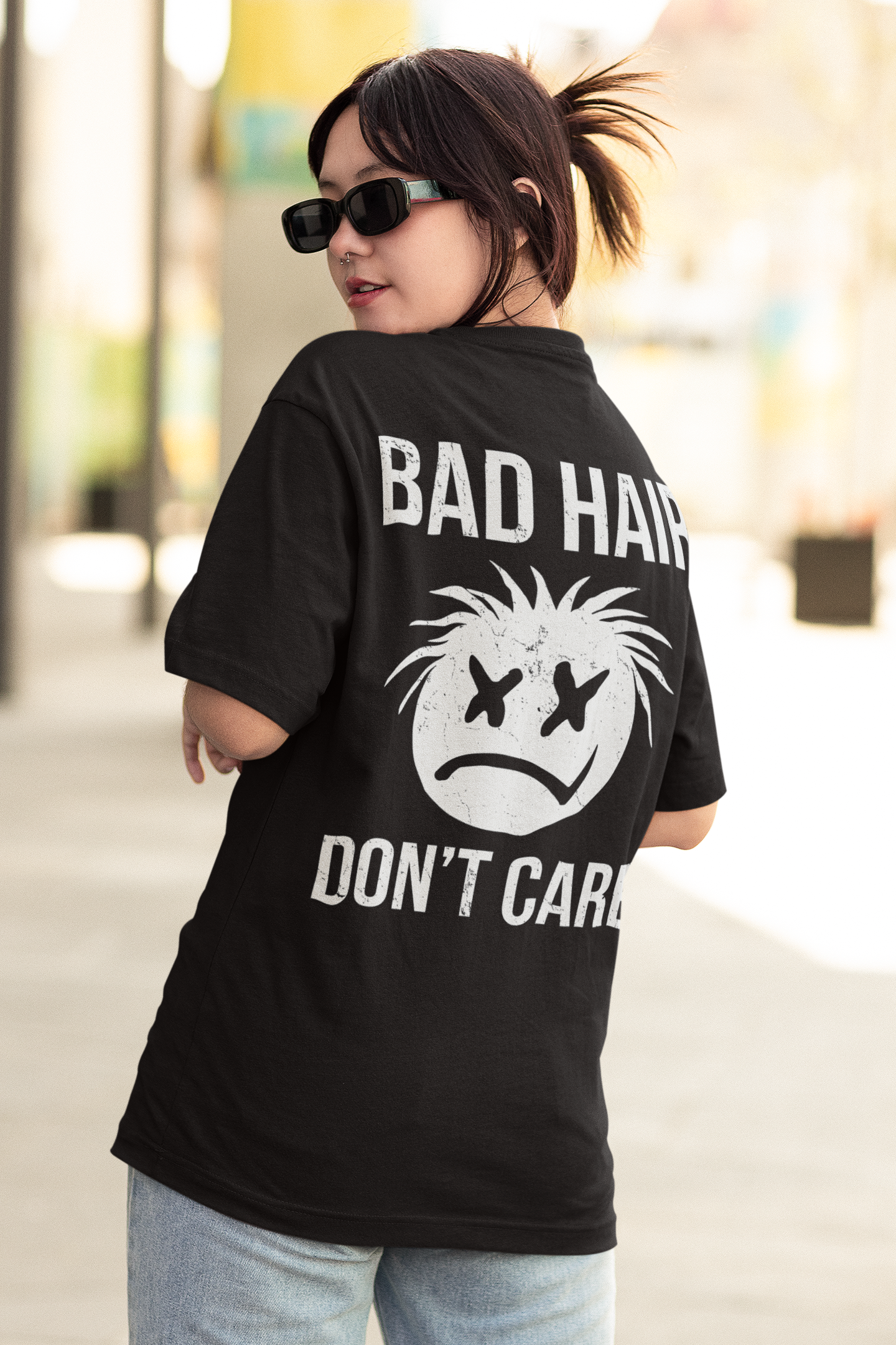 BAD HAIR – DON'T CARE – T-Shirt
