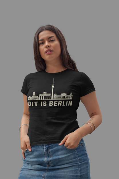 Berlin Herzschlag – „Dit is Berlin“ Skyline Bio Damen-Shirt