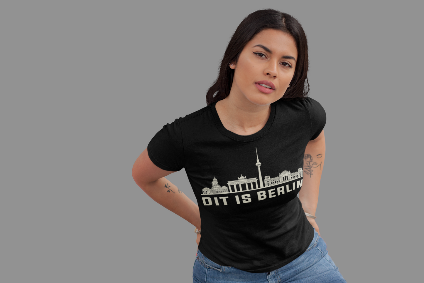 Berlin Herzschlag – „Dit is Berlin“ Skyline Bio Damen-Shirt