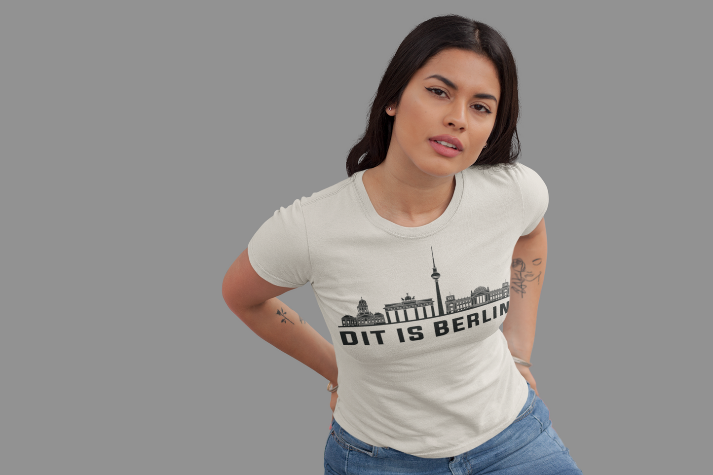 Berlin Herzschlag – „Dit is Berlin“ Skyline Bio Damen-Shirt