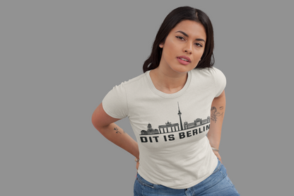 Berlin Herzschlag – „Dit is Berlin“ Skyline Bio Damen-Shirt