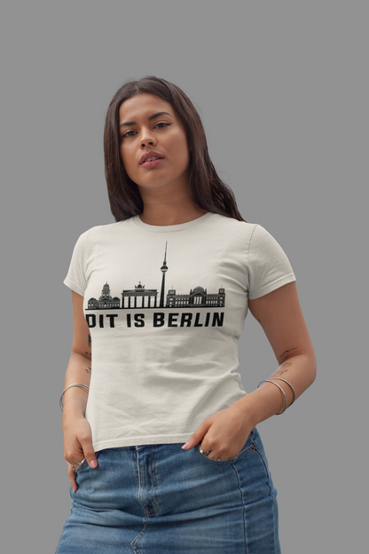 Berlin Herzschlag – „Dit is Berlin“ Skyline Bio Damen-Shirt