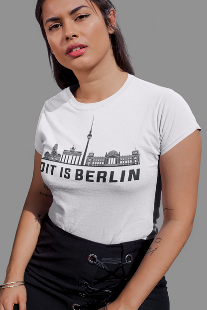 Berlin Herzschlag – „Dit is Berlin“ Skyline Bio Damen-Shirt