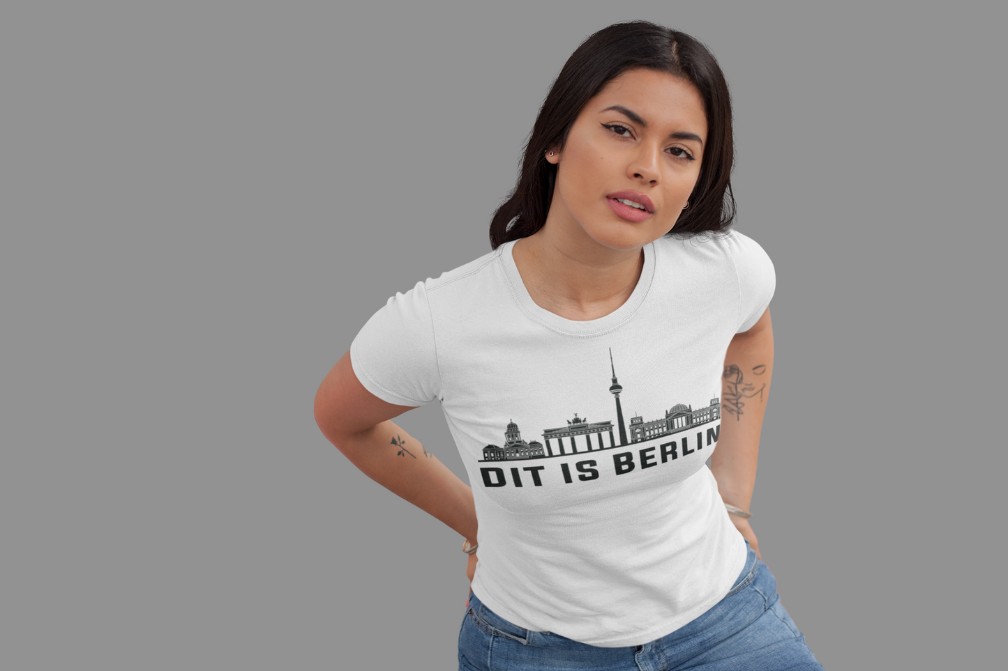 Berlin Herzschlag – „Dit is Berlin“ Skyline Bio Damen-Shirt