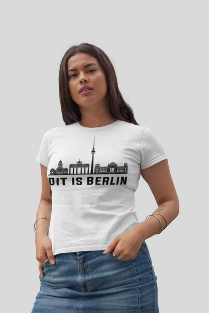 Berlin Herzschlag – „Dit is Berlin“ Skyline Bio Damen-Shirt