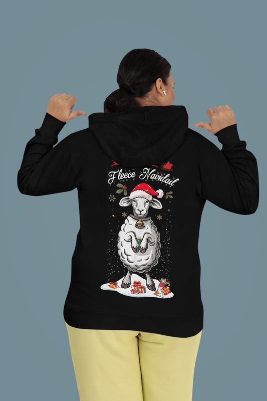 Fleece Navidad Hoodie – Lustiger Schaf Weihnachts Pullover | premium unisex hoodie