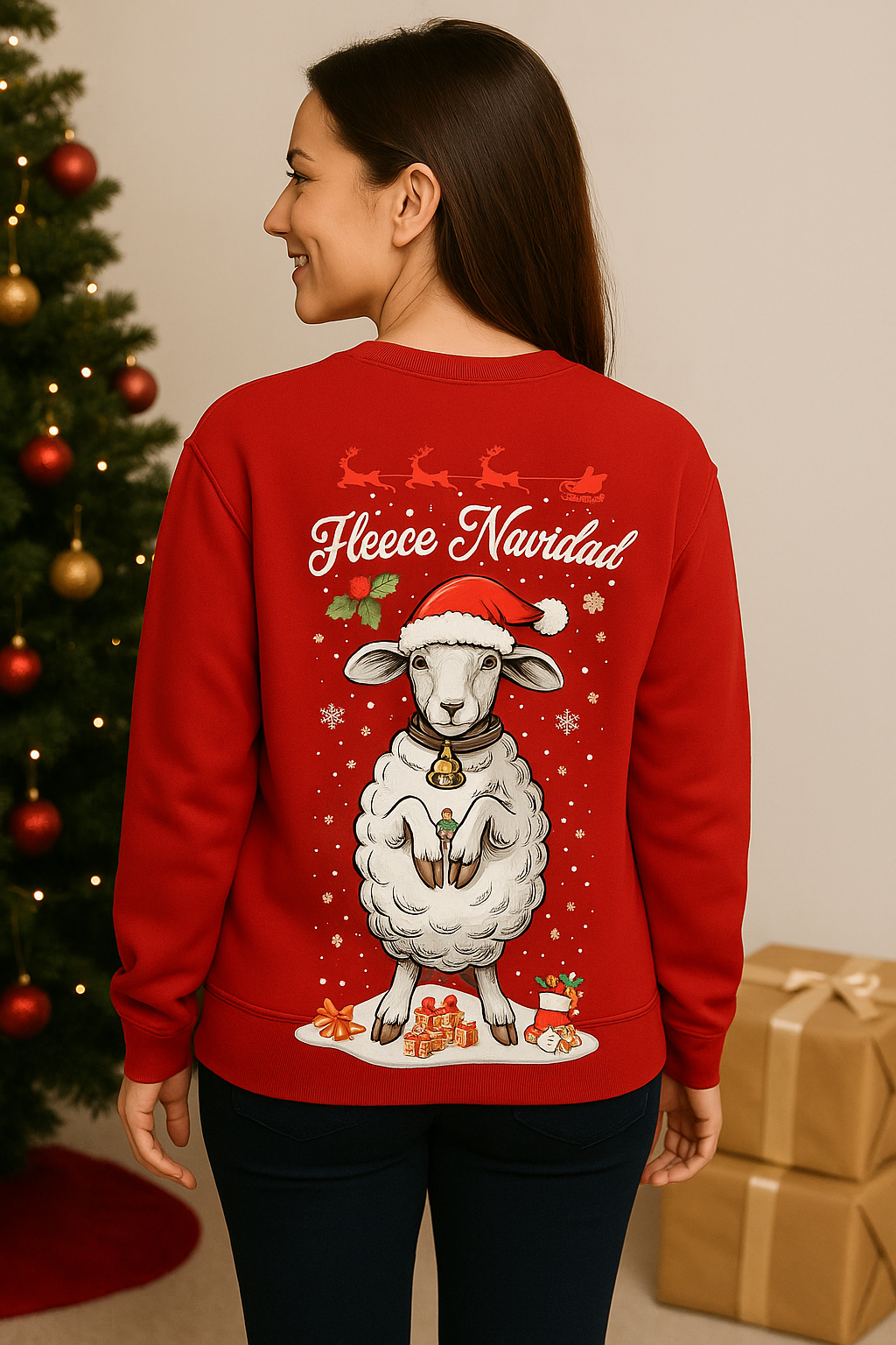 Fleece Navidad Sweatshirt – Lustiger Weihnachtspullover | premium unisex sweatshirt