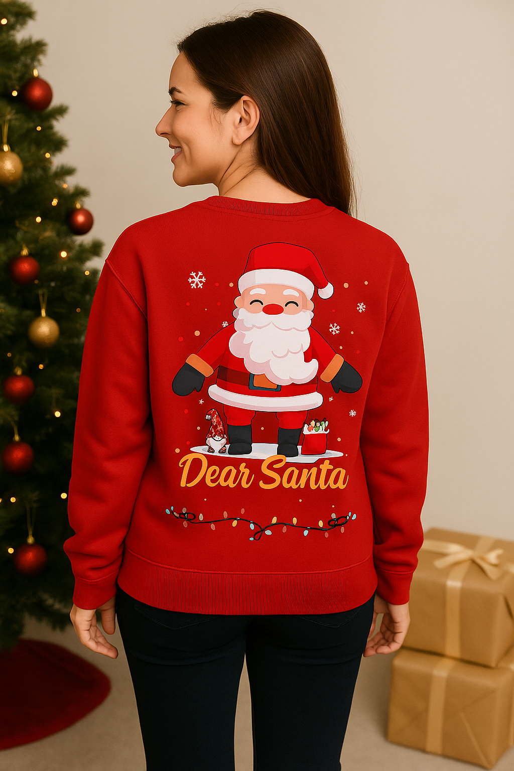 Dear Santa Define Good Sweatshirt – witziger Santa Weihnachtspullover | premium unisex sweatshirt