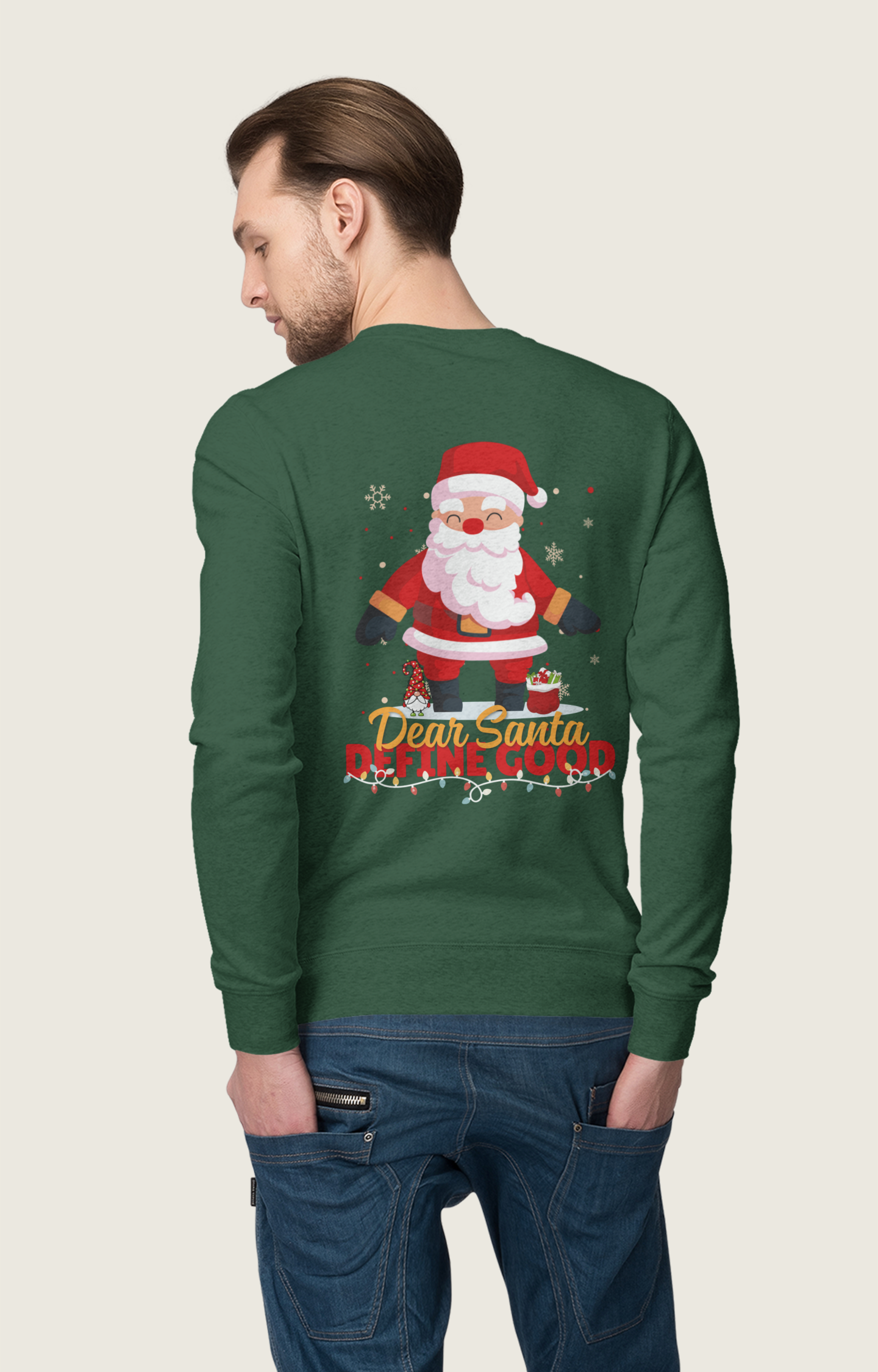 Dear Santa Define Good Sweatshirt – witziger Santa Weihnachtspullover | premium unisex sweatshirt