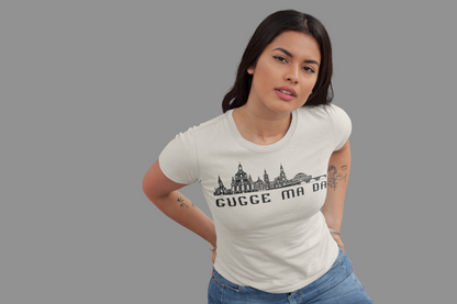 Elbflorenz Gefühl – „Gugge ma da“ Dresden Skyline Bio Damen-Shirt