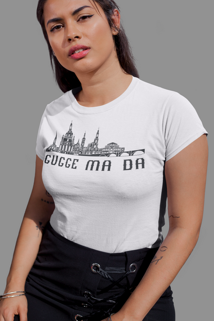 Elbflorenz Gefühl – „Gugge ma da“ Dresden Skyline Bio Damen-Shirt