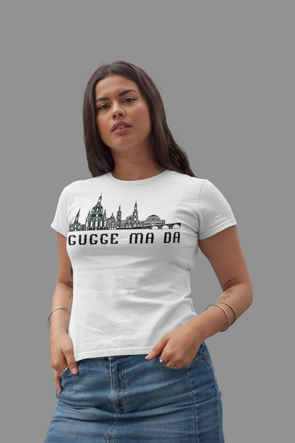 Elbflorenz Gefühl – „Gugge ma da“ Dresden Skyline Bio Damen-Shirt