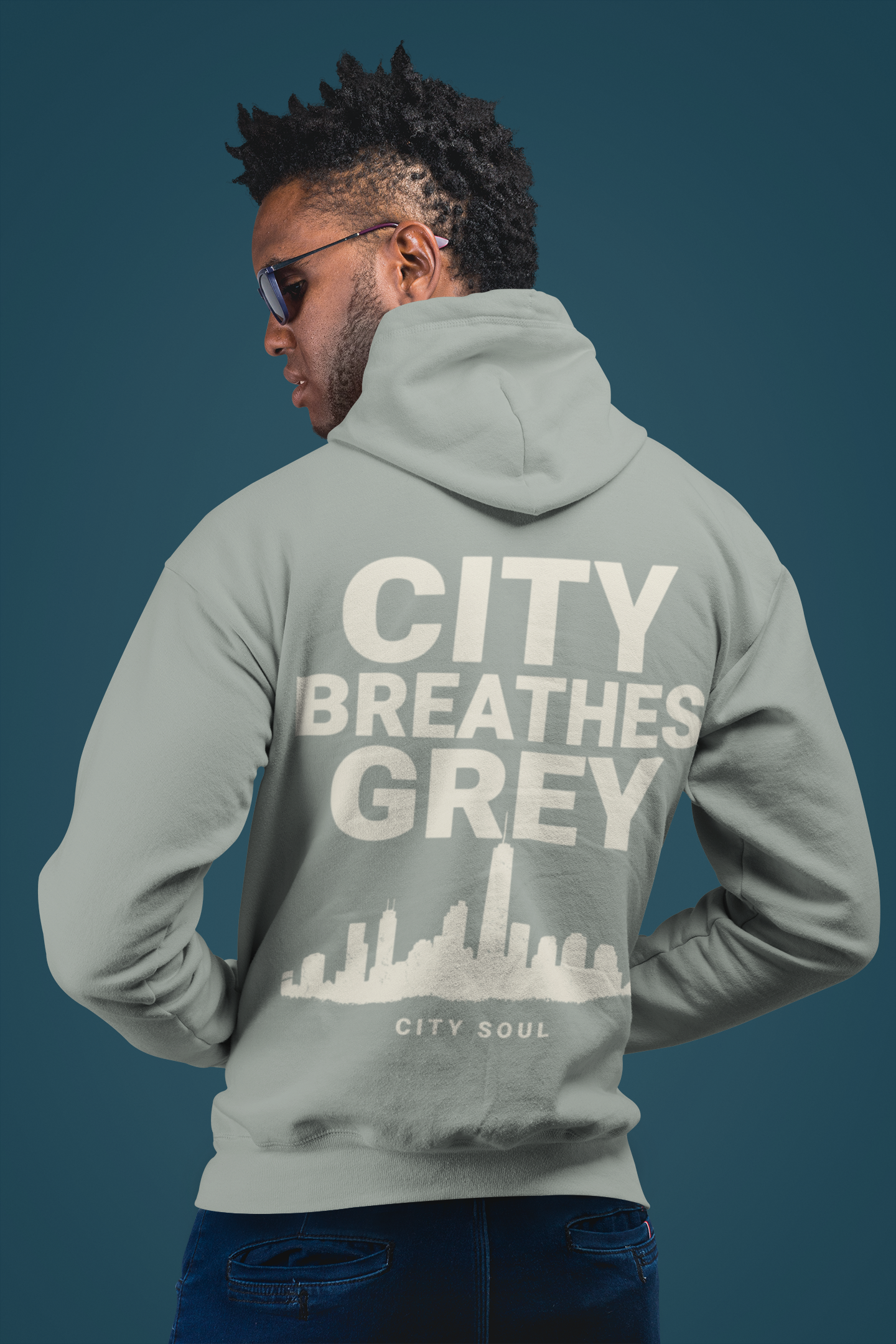 City Breathes Grey – City Soul Hoodie