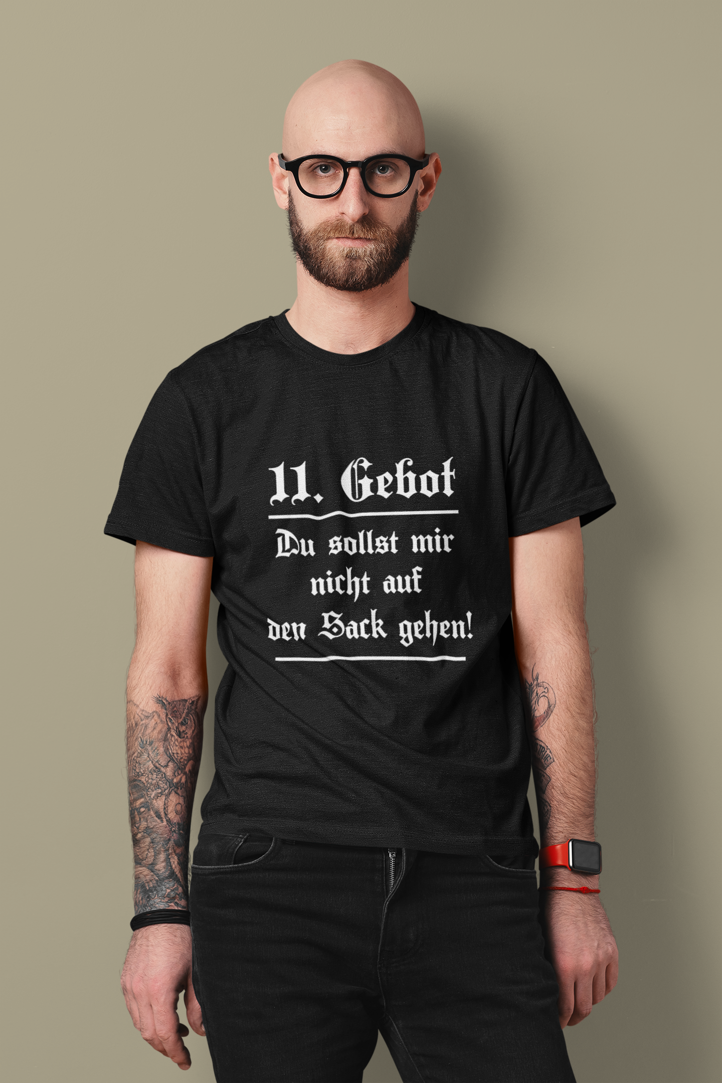 11. Gebot T-Shirt  „Du sollst mir nicht auf den Sack gehen“ Organic T-Shirt