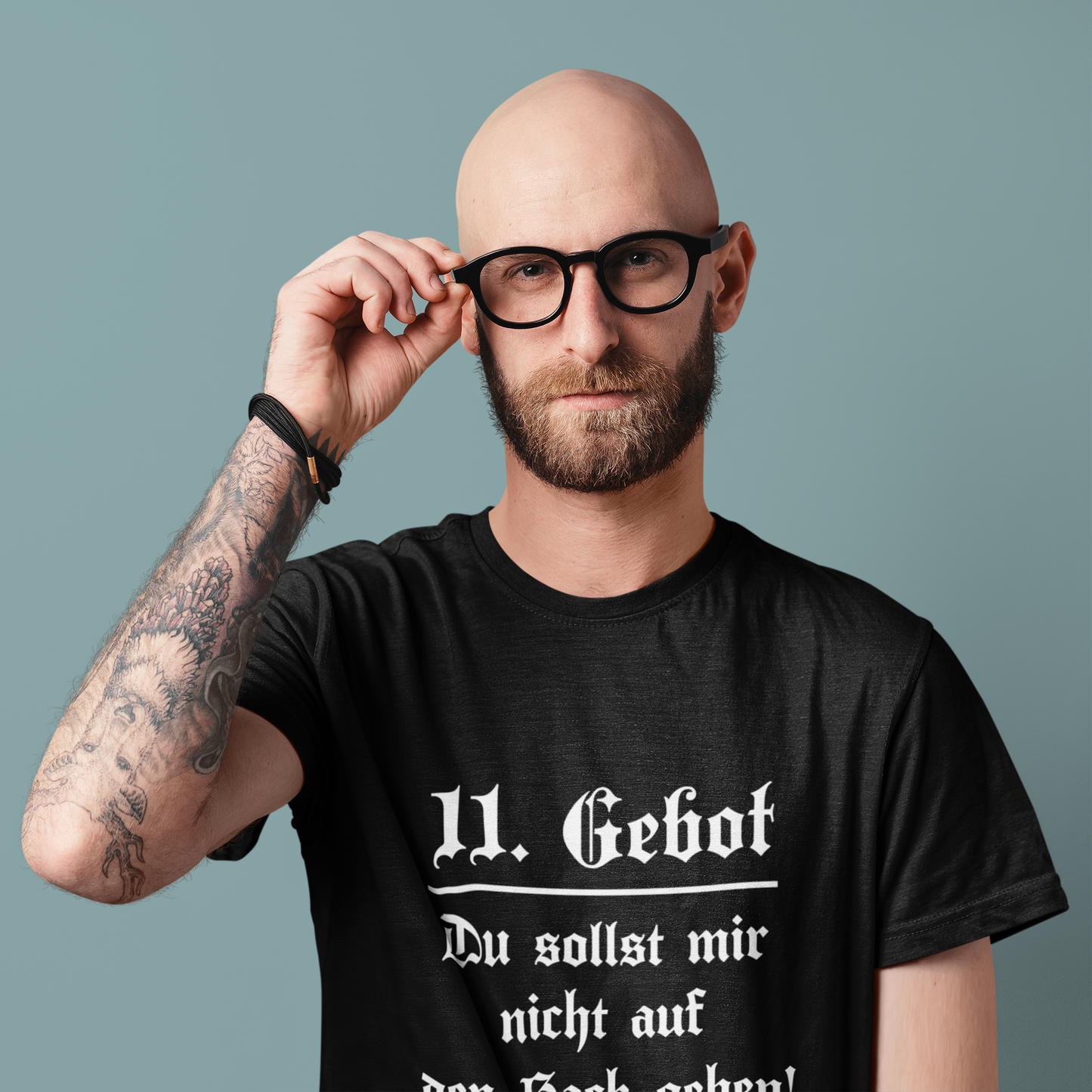 11. Gebot T-Shirt  „Du sollst mir nicht auf den Sack gehen“ Organic T-Shirt