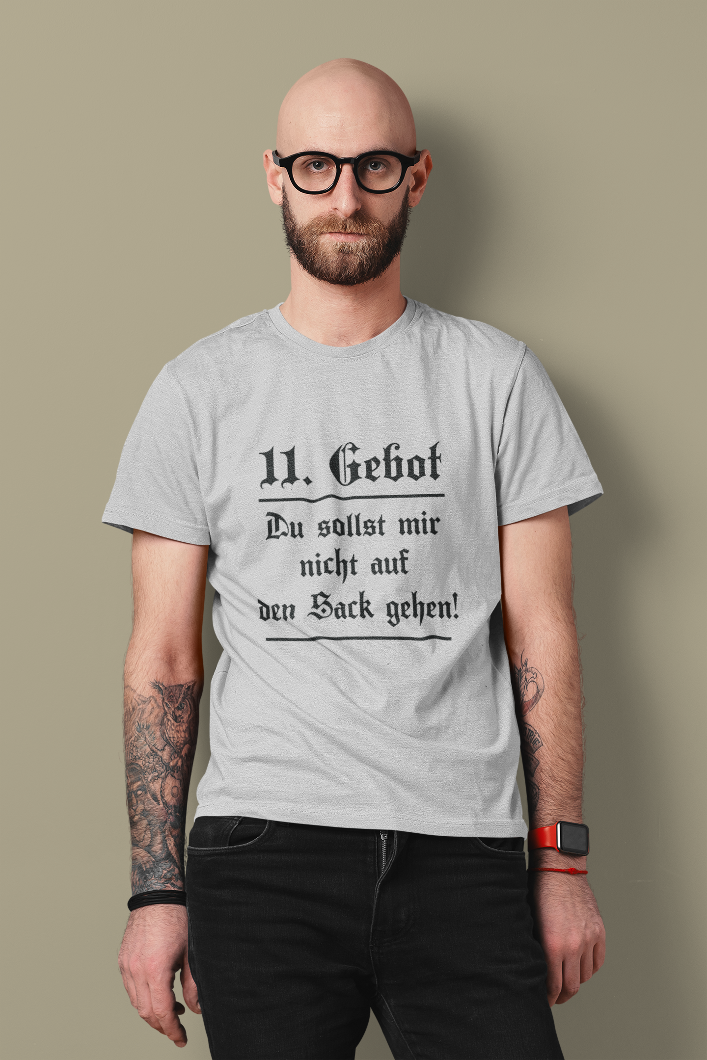 11. Gebot T-Shirt  „Du sollst mir nicht auf den Sack gehen“ Organic T-Shirt