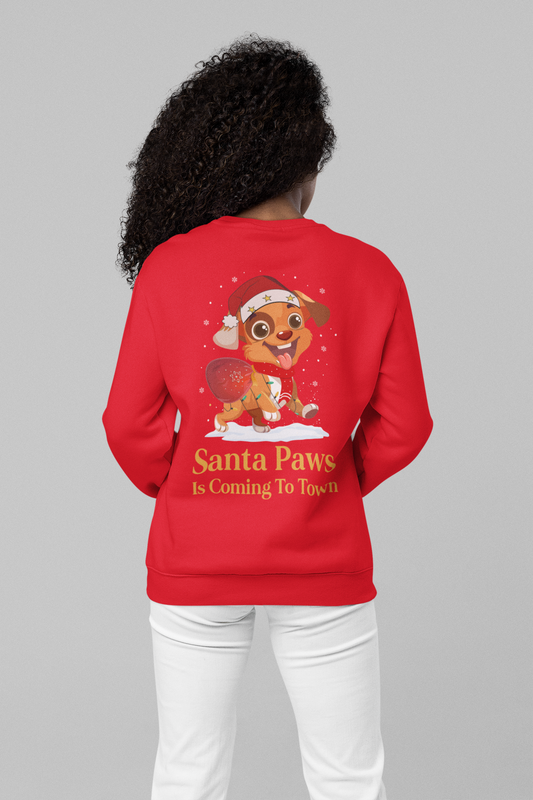 Santa Paws Sweatshirt – Hunde Weihnachtspullover | premium unisex sweatshirt