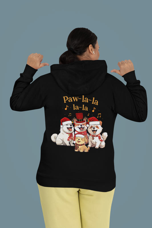 Paw-la-la-la-la Hoodie – Hunde Chorus Weihnachtspullover | premium unisex hoodie
