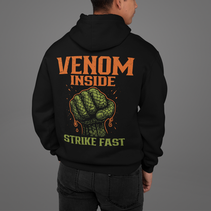 venom inside hoodie – strike fast snake fist graphic