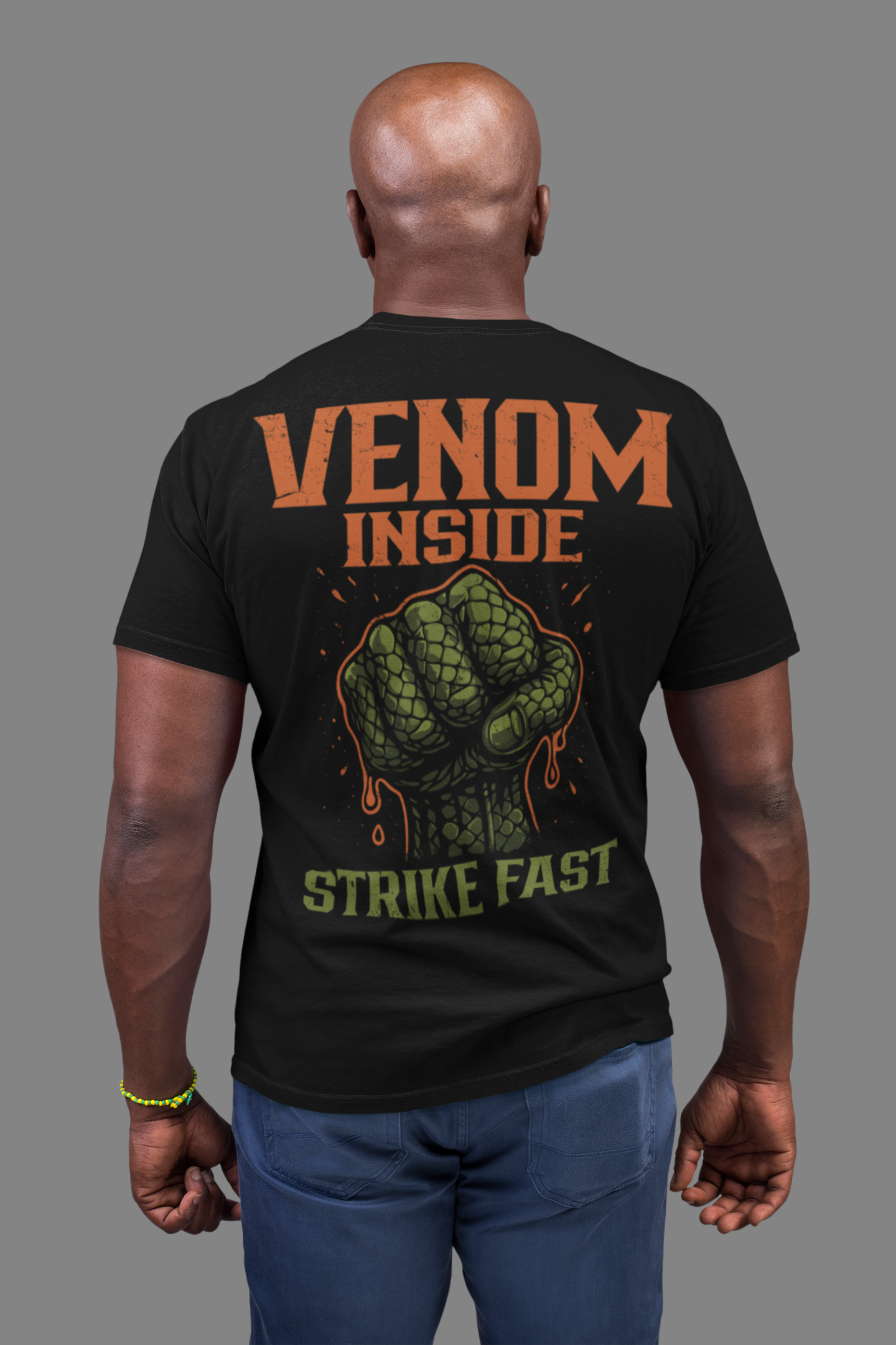 venom inside t-shirt – strike fast snake fist artwork