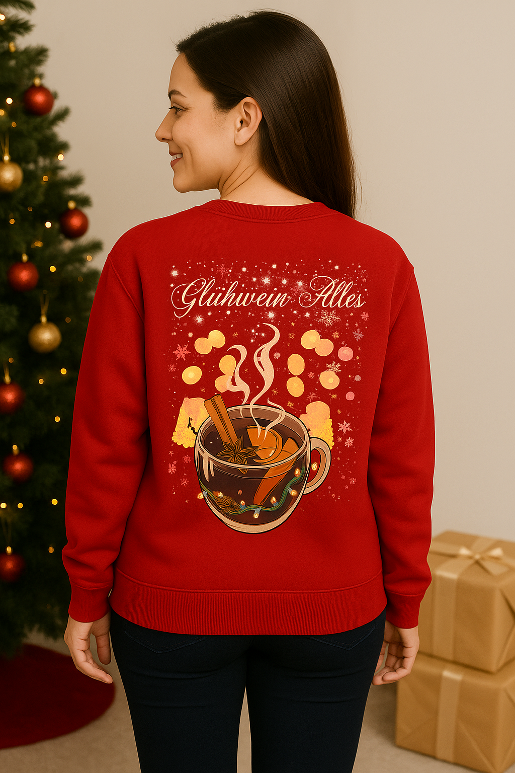 Glühwein Alles Sweatshirt – Witziger Glühwein Weihnachtspullover | premium unisex sweatshirt