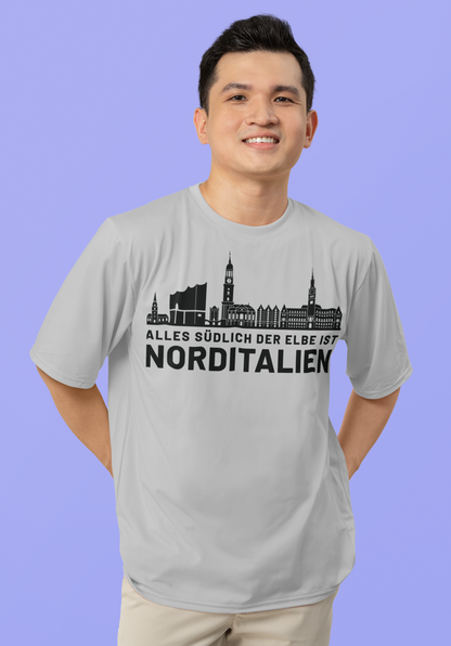 Heimat im Herzen: Das Hamburg Skyline Bio-Shirt