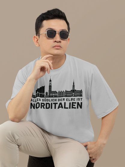 Heimat im Herzen: Das Hamburg Skyline Bio-Shirt
