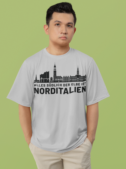 Heimat im Herzen: Das Hamburg Skyline Bio-Shirt