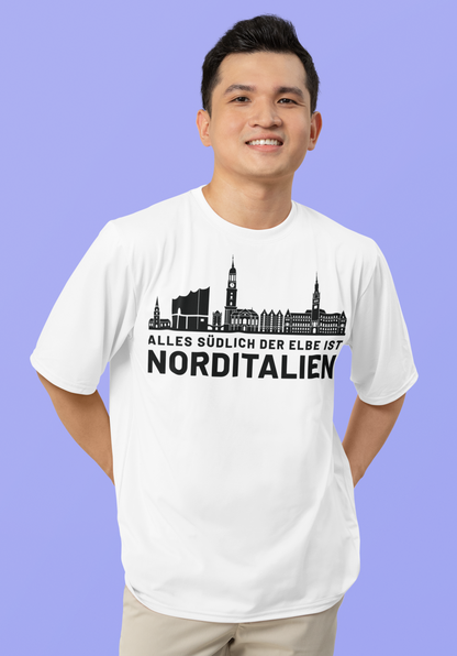 Heimat im Herzen: Das Hamburg Skyline Bio-Shirt