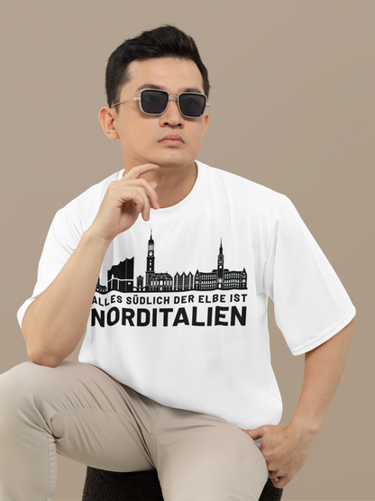 Heimat im Herzen: Das Hamburg Skyline Bio-Shirt