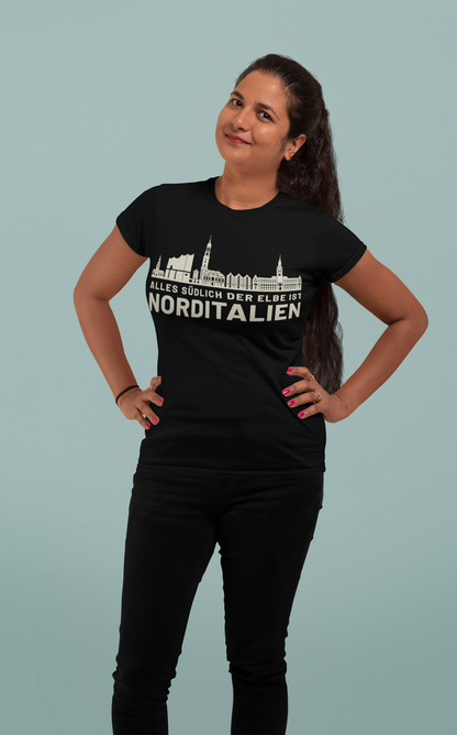 Hamburger Seele – Das Hamburg Skyline Bio Damen-Shirt