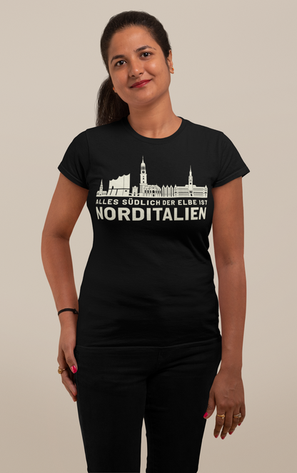 Hamburger Seele – Das Hamburg Skyline Bio Damen-Shirt