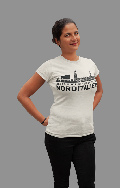 Hamburger Seele – Das Hamburg Skyline Bio Damen-Shirt