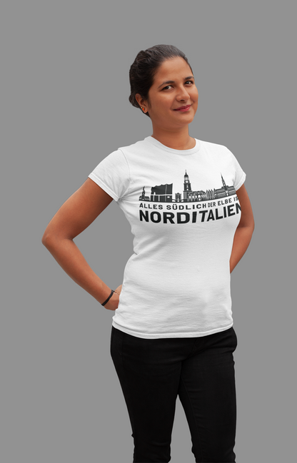 Hamburger Seele – Das Hamburg Skyline Bio Damen-Shirt