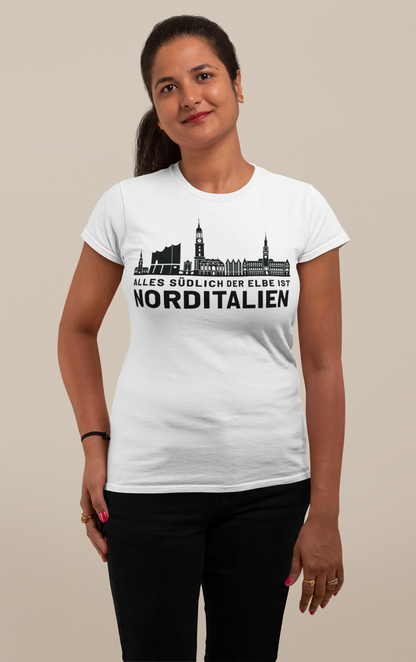 Hamburger Seele – Das Hamburg Skyline Bio Damen-Shirt
