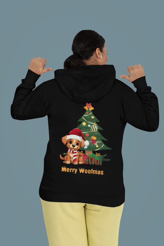 Merry Woofmas Hoodie – Hund Weihnachtspullover für Tierliebhaber | premium unisex hoodie