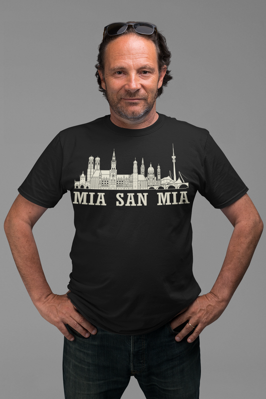 Minga Liebe: Das „Mia San Mia“ Skyline Bio-Shirt