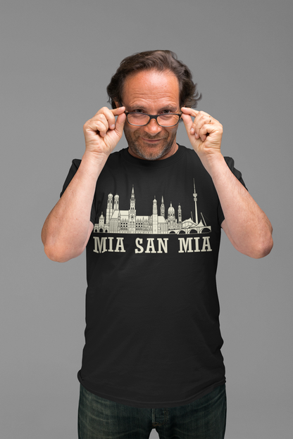 Minga Liebe: Das „Mia San Mia“ Skyline Bio-Shirt