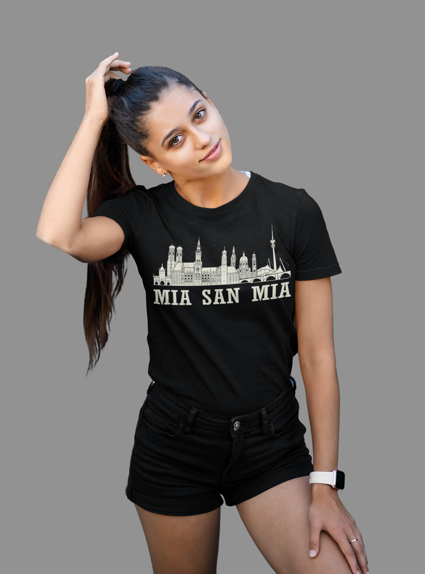 Minga Liebe – „Mia san Mia“ Skyline Bio Damen-Shirt