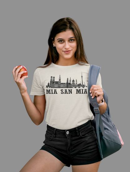 Minga Liebe – „Mia san Mia“ Skyline Bio Damen-Shirt