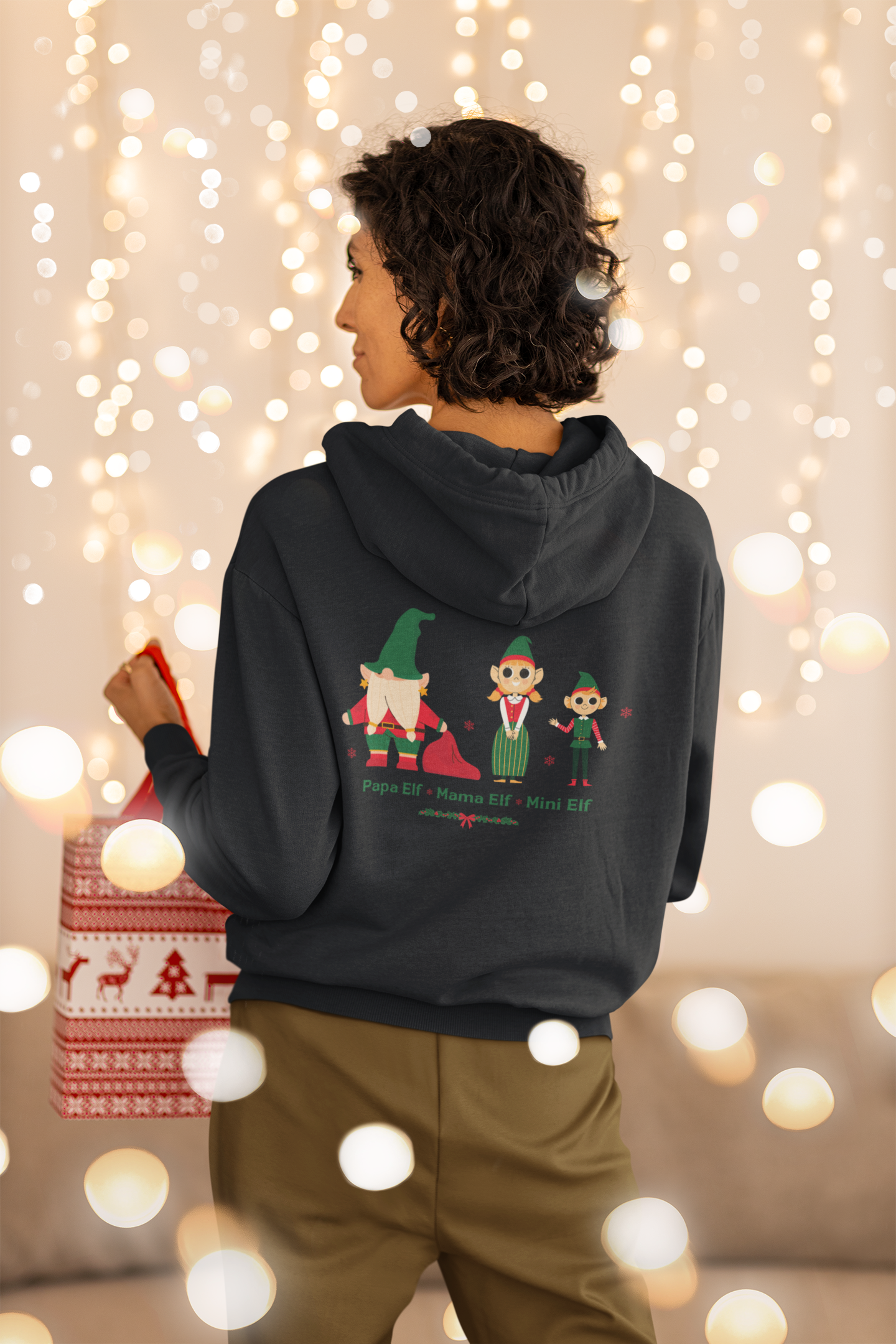 Elf Family Hoodie – Süßer Familien Weihnachtspullover | premium unisex hoodie