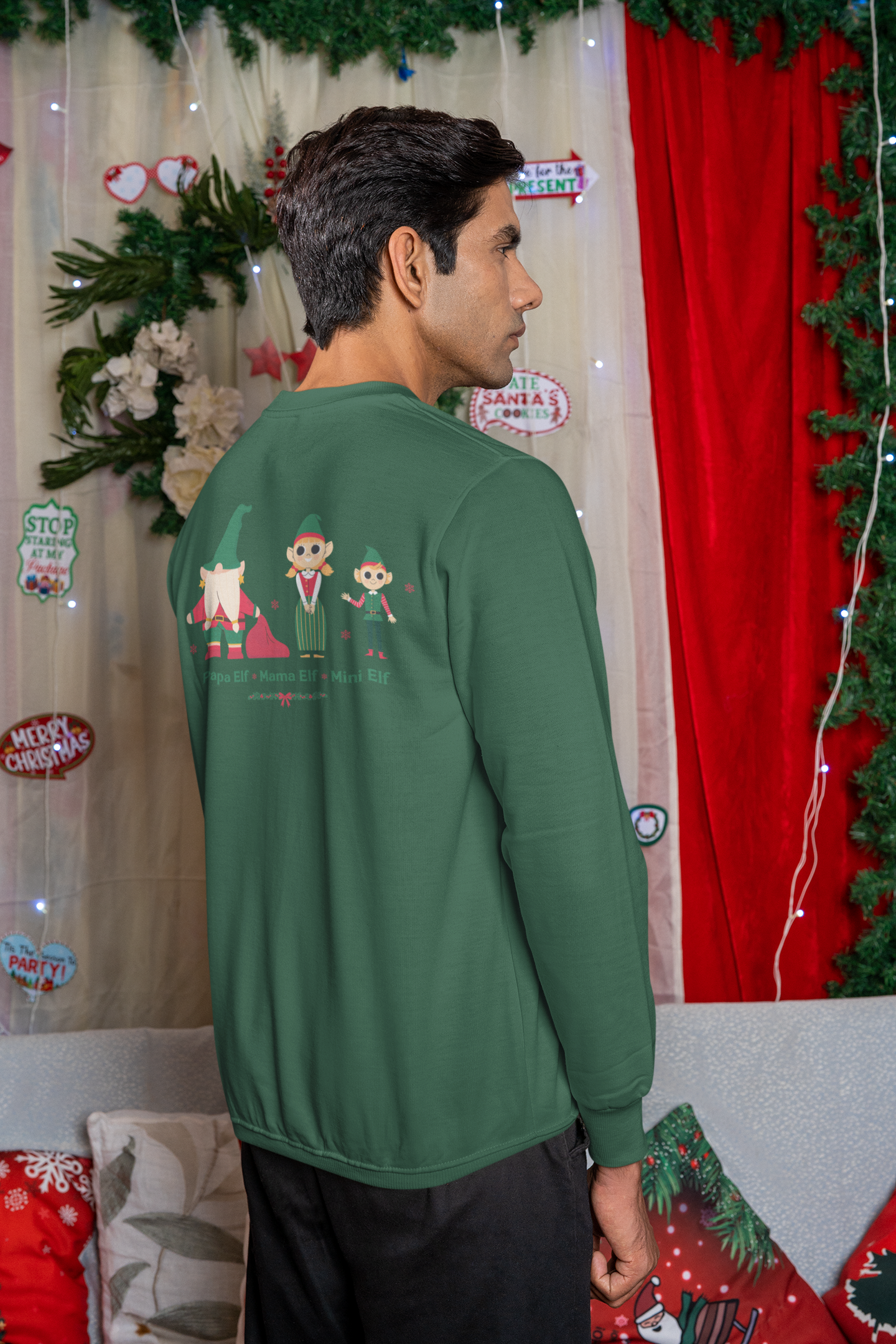 Elf Family Sweatshirt – Süßer Familien Weihnachtspullover | premium unisex sweatshirt