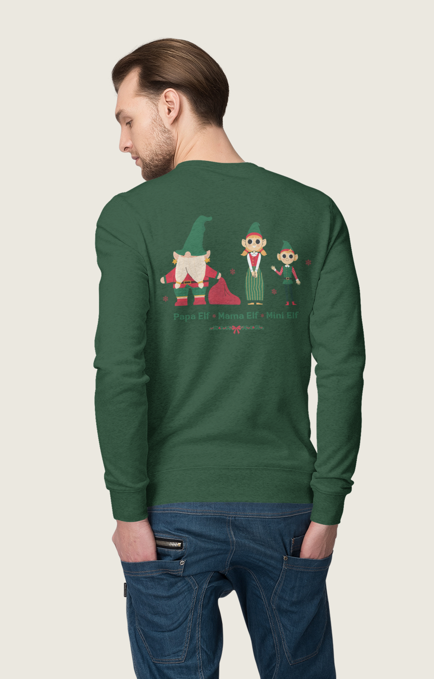 Elf Family Sweatshirt – Süßer Familien Weihnachtspullover | premium unisex sweatshirt
