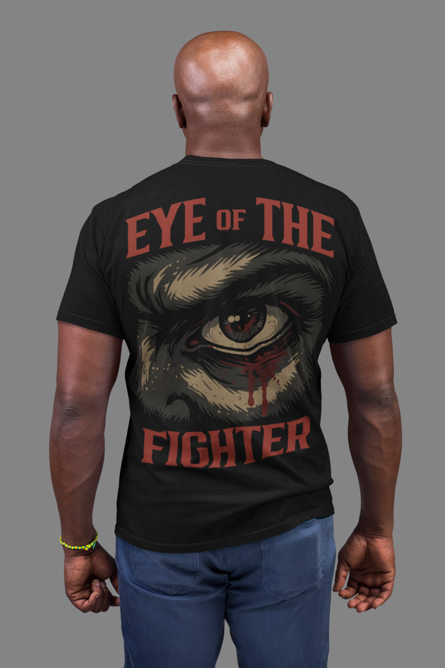 eye of the fighter t-shirt – intense fighter eye illustration
