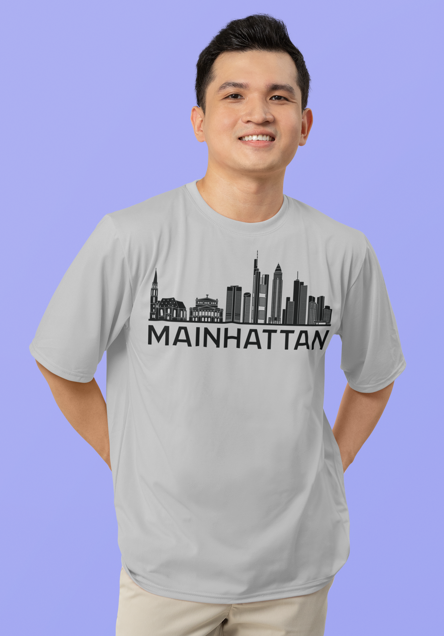 Mainhattan Vibes: Das Frankfurt Skyline Bio-Shirt
