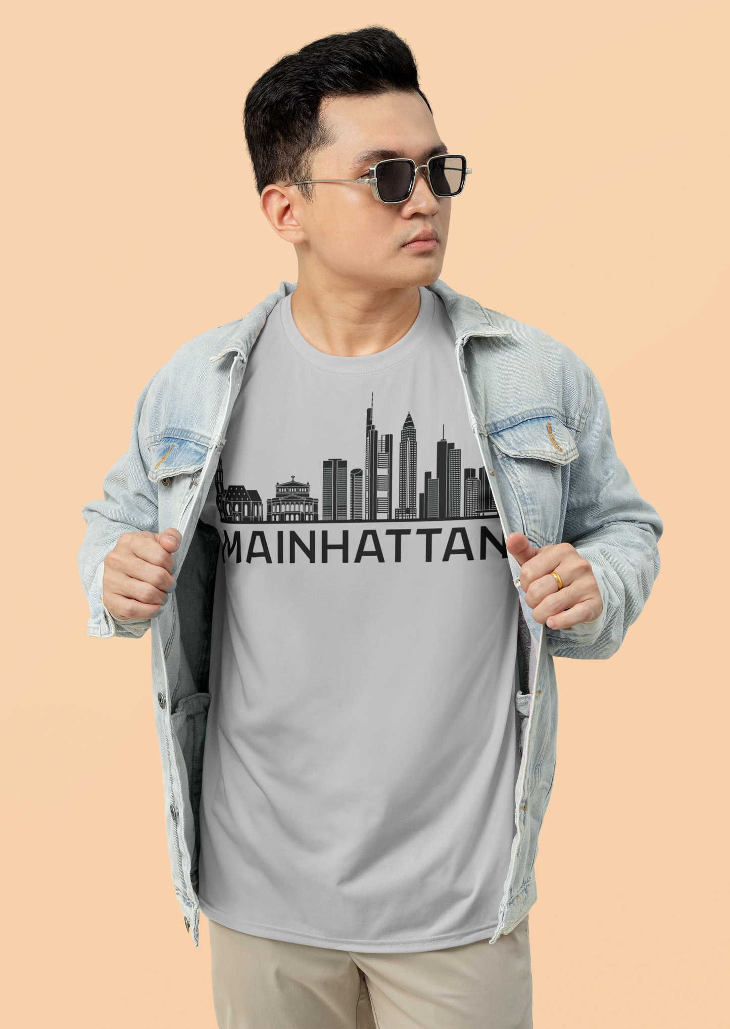 Mainhattan Vibes: Das Frankfurt Skyline Bio-Shirt