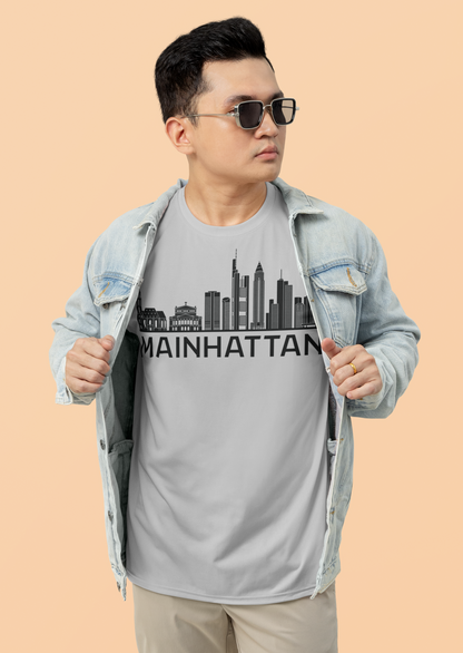 Mainhattan Vibes: Das Frankfurt Skyline Bio-Shirt