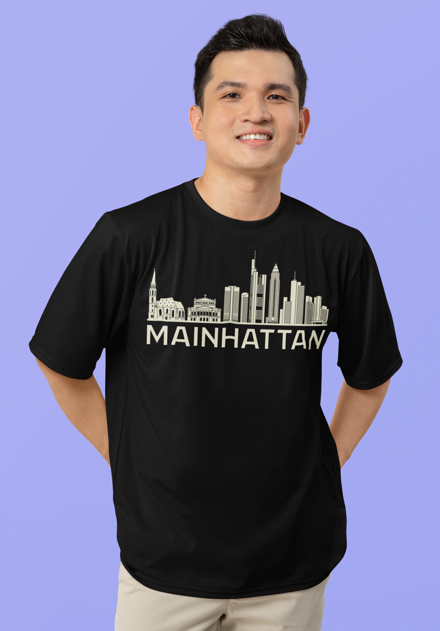 Mainhattan Vibes: Das Frankfurt Skyline Bio-Shirt