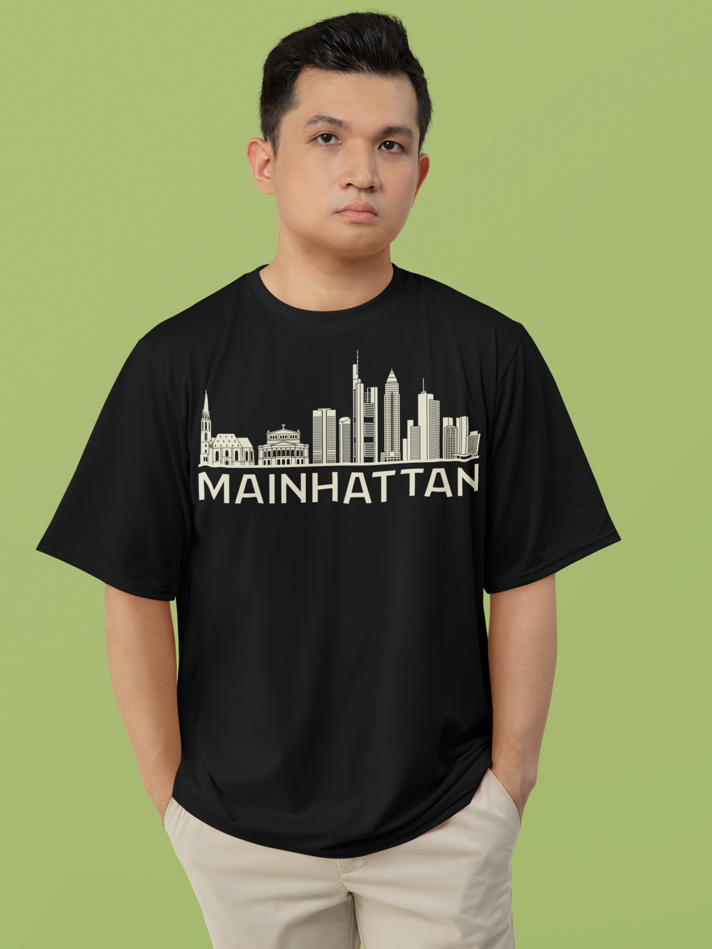Mainhattan Vibes: Das Frankfurt Skyline Bio-Shirt