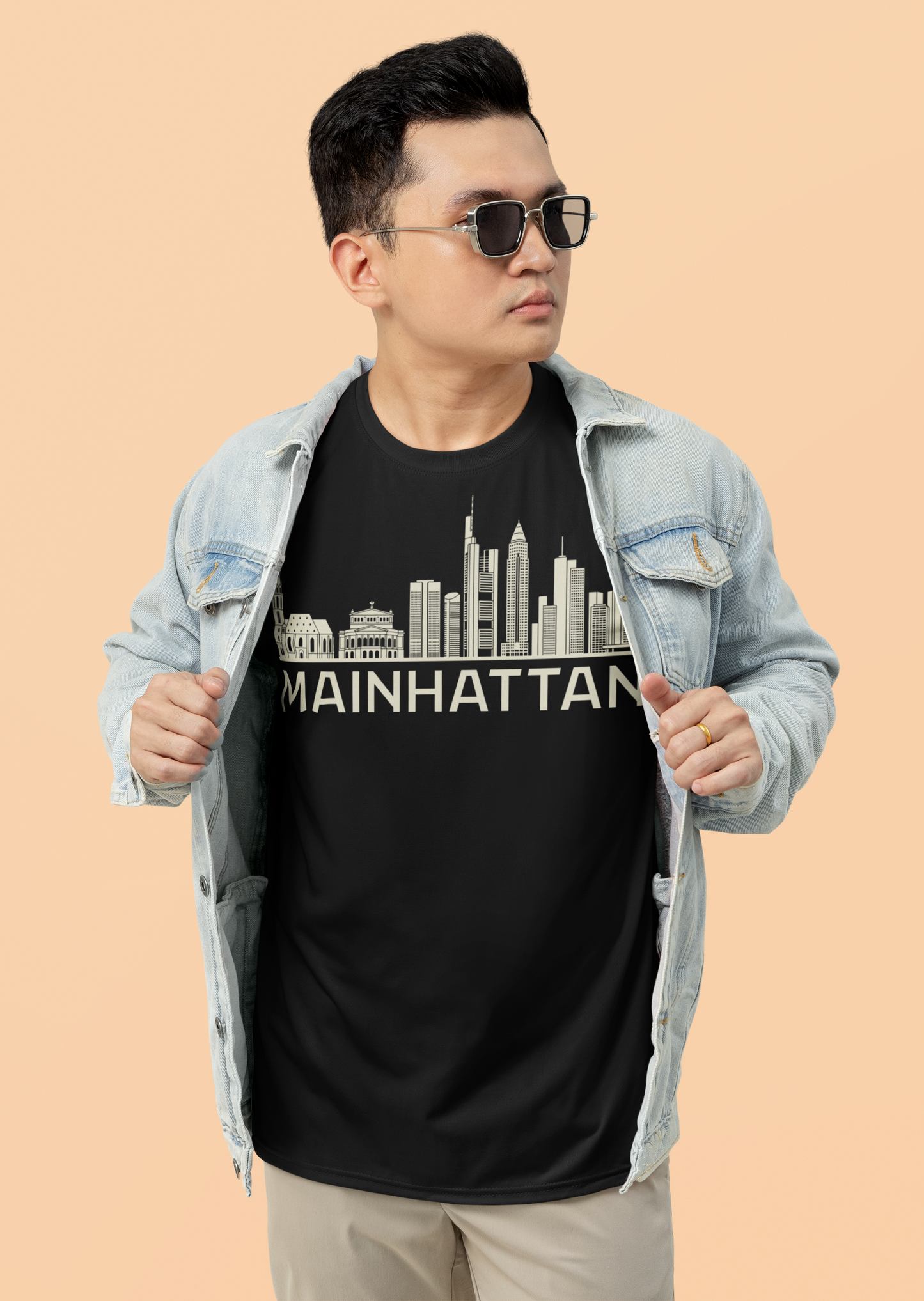 Mainhattan Vibes: Das Frankfurt Skyline Bio-Shirt